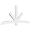 Ekena Millwork Alberta Architectural Grade PVC Gable Bracket, 108"W x 49 1/2"H x 4"D x 6"F, 11/12 Pitch GBP108X50X0406ALB00 - alternate 1